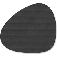 Lind DNA - Glasuntersetzer Curve, Corduroy schwarz von Lind DNA