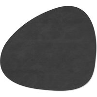 Lind DNA - Tischset Curve L, Corduroy schwarz von Lind DNA
