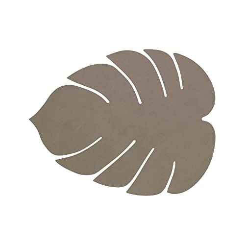 Lind DNA Tischset Leaf/Large aus Leder Nupo in der Farbe Graugrün, Größe: L 42X35 cm, 989954 Lind DNA Tischset Leaf/Large aus Leder Nupo in der Farbe Graugrün, Größe: L 42X35 cm, 989954 von Lind DNA