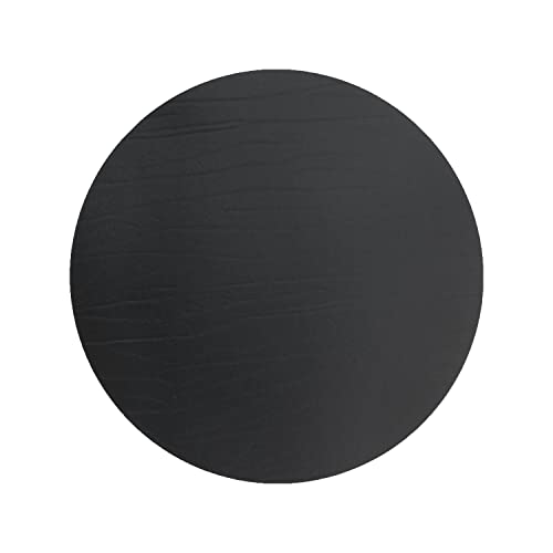 LindDNA Tischset Circle aus Recyceltem Buffalo Leder in der Farbe Black, Maße: 40cm x 40cm x 0,2cm, 981699 von LindDNA