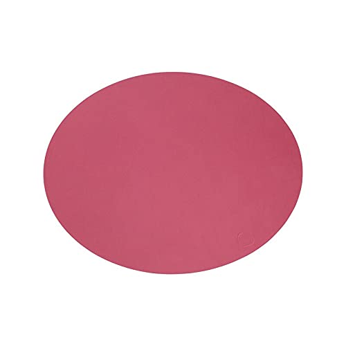 Tischset Platzset Oval L (35x46cm) Nupo Leder 2er Set LindDNA, Farbe:Raspberry von Lind DNA