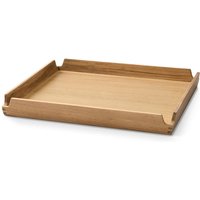 Lind DNA - Airy Teak Tablett Square S, Teak / Nupo natur von Lind DNA