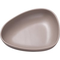 LindDNA - Curve Stoneware tiefer Teller, 22 x 19 cm, warm grey von LindDNA