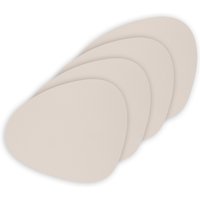 LindDNA - Glasuntersetzer Curve, Nupo soft nude (4er-Set) von LindDNA