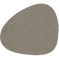 Lind DNA - Tischset Curve L, Nupo flint grey von Lind DNA
