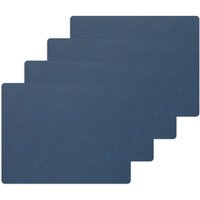 LindDNA - Tischset Square L, 35 x 45 cm, Nupo midnight blue (4er-Set) von LindDNA