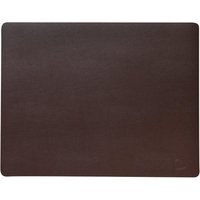 Lind DNA - Tischset Square L 35 x 45 cm, Serene rotbraun von Lind DNA