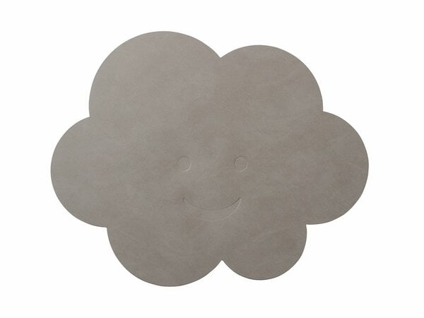 LindDNA Tischset für Kinder - Wolke - Cloud - 38x31cm - aus recyceltem Leder von LindDNA