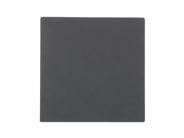 LindDNA rechteckiger Glasuntersetzer - Glass Mat Square - aus recyceltem Leder - 10x10cm von LindDNA