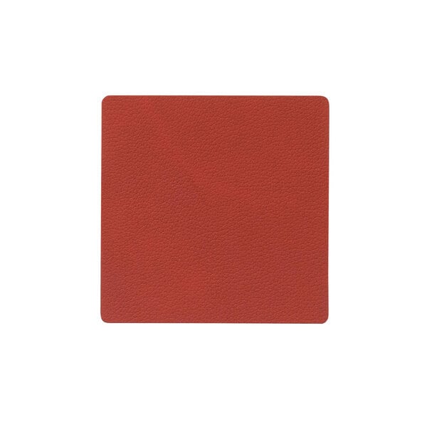 LindDNA rechteckiger Glasuntersetzer - Glass Mat Square - aus recyceltem Leder - 10x10cm von LindDNA