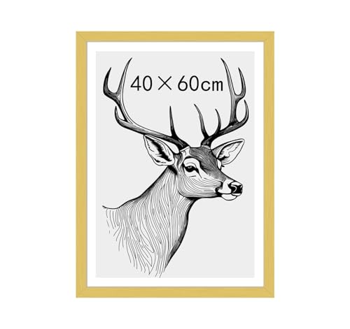 Bilderrahmen 40x60cm(3er Set),Rahmen Blau-goldene,Aluminiumrahmen,Moderner Metall fotorahmen (verschiedene Größen),Perfekt für Wohnzimmer, Büro oder als Geschenk von Lindahandel