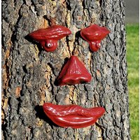 Handbemaltes Beton-Baum-Gesicht Royalblau Yard Art Handbemaltes Beton-Baum-Gesicht Royalblau Yard Art von LindasYardArt