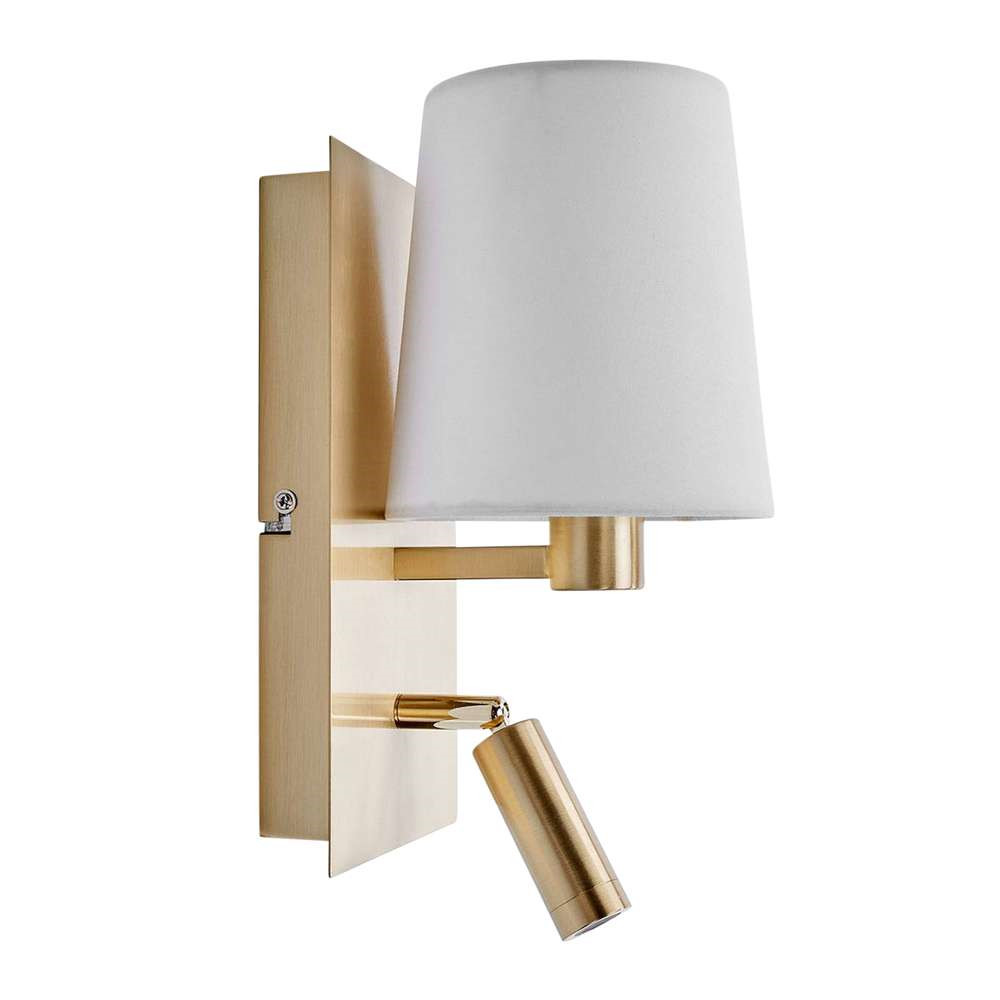 Lindby - Aiden Wandleuchte White/Brass von Lindby