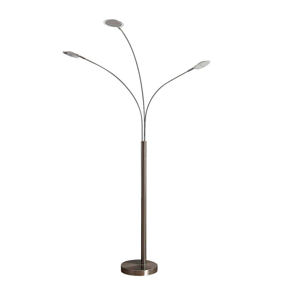 Lindby - Anea 3 Stehleuchte Nickel/White von Lindby