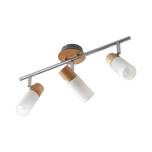 B-Ware Lindby Holzstrahler Christoph Deckenstrahler Deckenlampe 3 Flammig Lampe Leuchte von Lindby