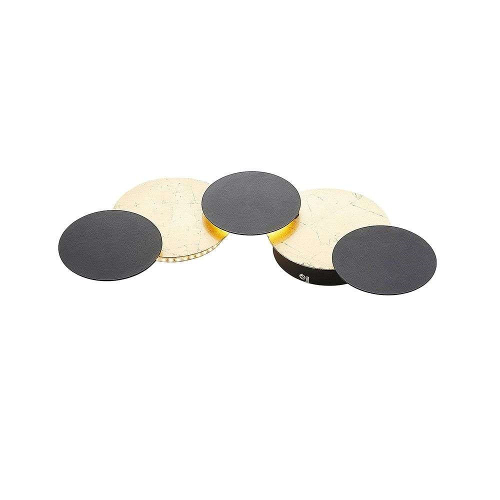 Lindby - Grazyna 5 LED Wandleuchte Black/Gold von Lindby