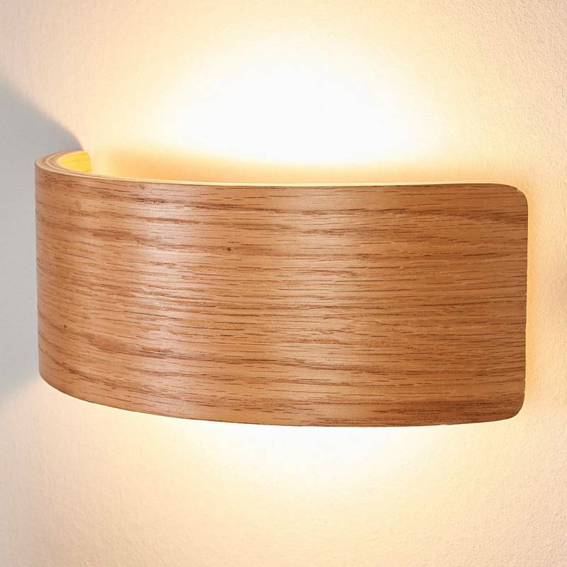 Led Wandleuchte Rafailia Wandleuchte Wandleuchter Lampe Leuchte 23cm Holz368 B-Ware von Lindby