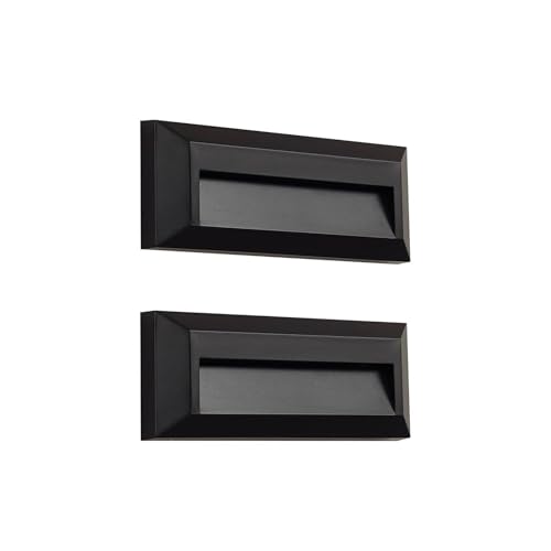 Lindby 2er Set LED Wandleuchte außen Peker (Modern) in Schwarz (1 flammig,) - Außenwandleuchten Wandlampe Led Außenlampe Outdoor für Außenwand/Hauswand Haus Terrasse von Lindby
