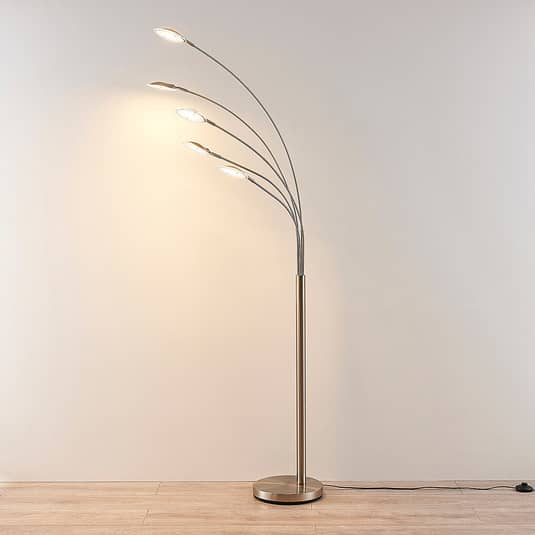 Lindby 5 Flammige Led Stehleuchte Anea Wohnzimmerleuchte Standleuchte Stehlampe B-Ware von Lindby