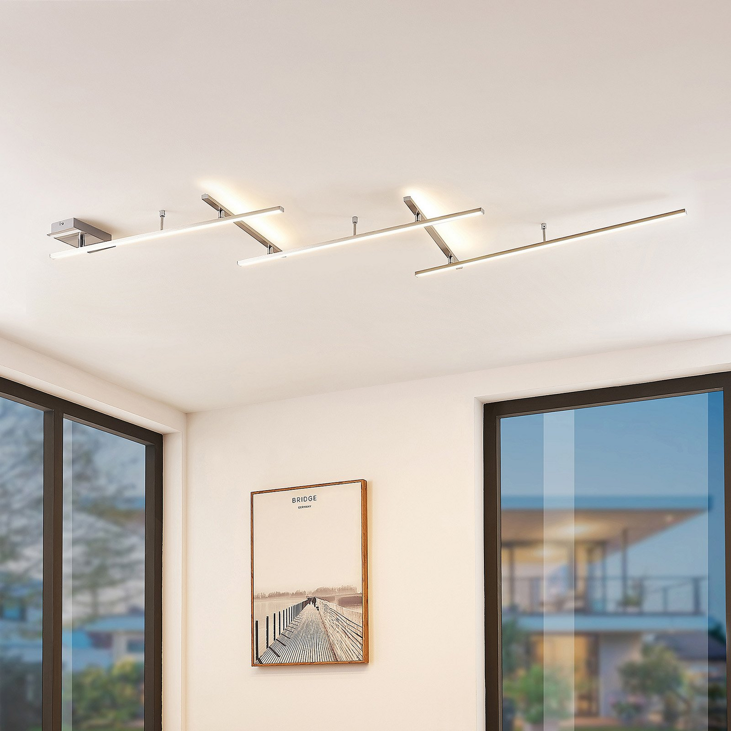 Lindby Acia Led Deckenlampe Nickel Satiniert Deckenlampe Designerlampe Leuc793 B-Ware Lindby Acia Led Deckenlampe Nickel Satiniert Deckenlampe Designerlampe Leuc793 B-Ware von Lindby
