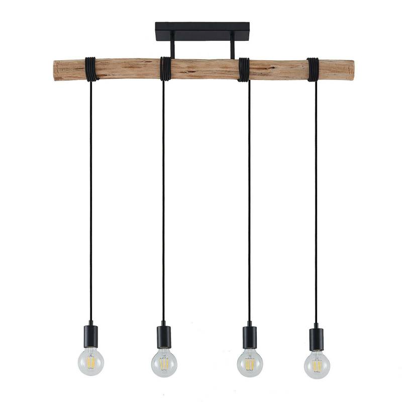 Lindby Amilia Hängeleuchte Pendelleuchte Deckenlampe Leuchte Holz Vierflammig155 B-Ware von Lindby