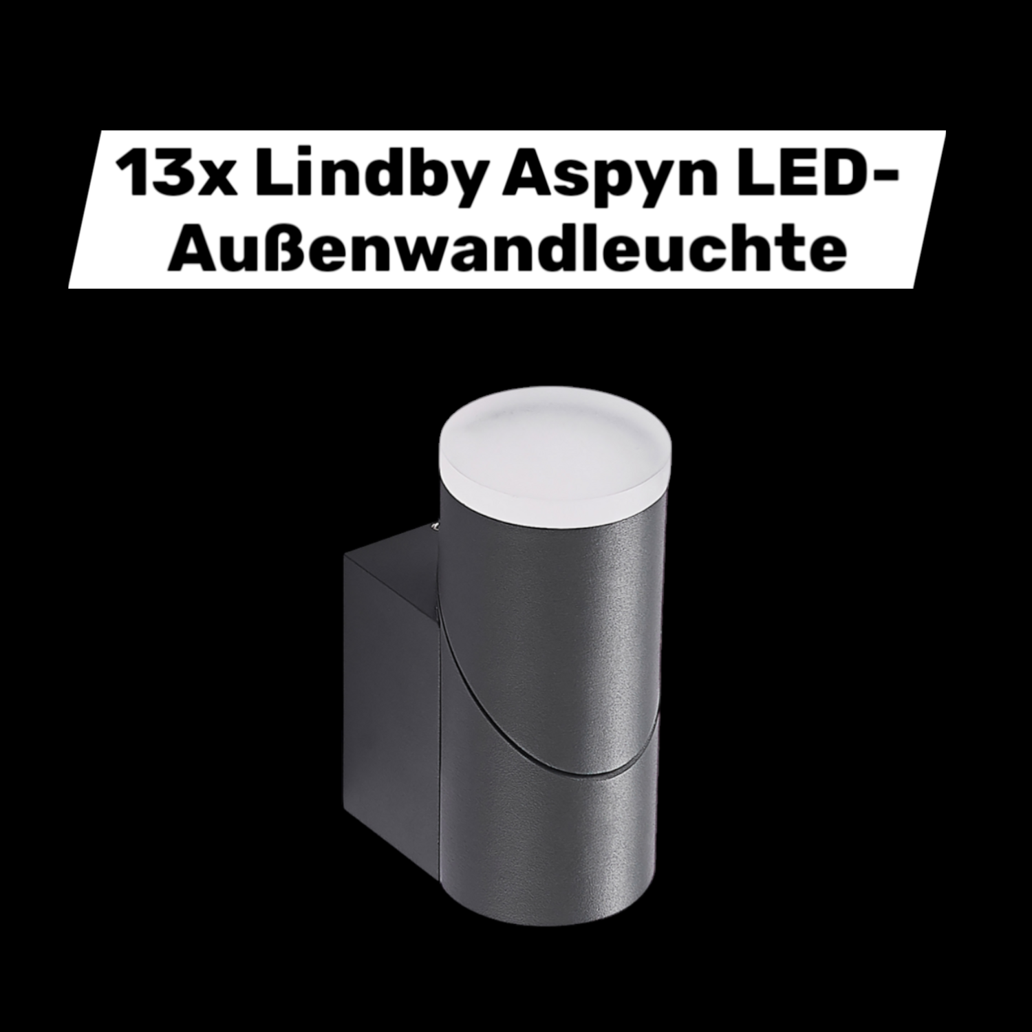 Lindby Aspyn Led Außenwandleuchte Lampe Warmweiß Dunkelgrau 1fl Ip54 13 Stück B-Ware Lindby Aspyn Led Außenwandleuchte Lampe Warmweiß Dunkelgrau 1fl Ip54 13 Stück B-Ware von Lindby