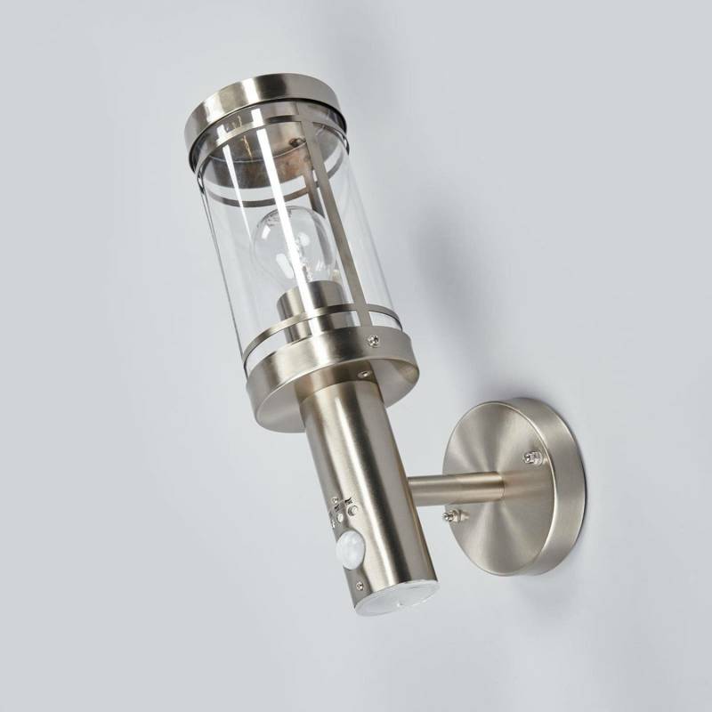 Lindby Außenwandleuchte Djori Außenlampe Lampe Leuchte E27 Edelstahl Mit Sensor B-Ware von Lindby