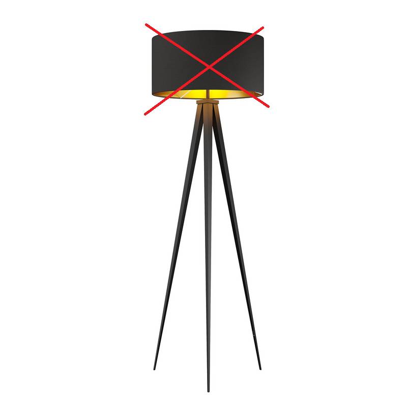 Lindby Benik Tripod Stehlampe Standleuchte Stehleuchte Schwarz Siehe Text/F608 B-Ware von Lindby