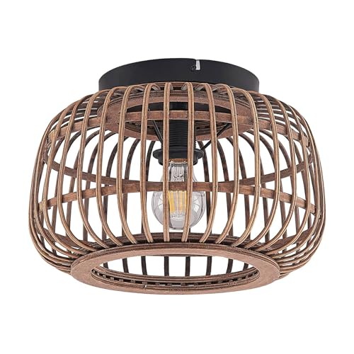 Lindby Deckenlampe Bominio (Skandinavisch) aus Holz (1 flammig, E27) - Deckenleuchte Lampe Wohnzimmerleuchte von Lindby