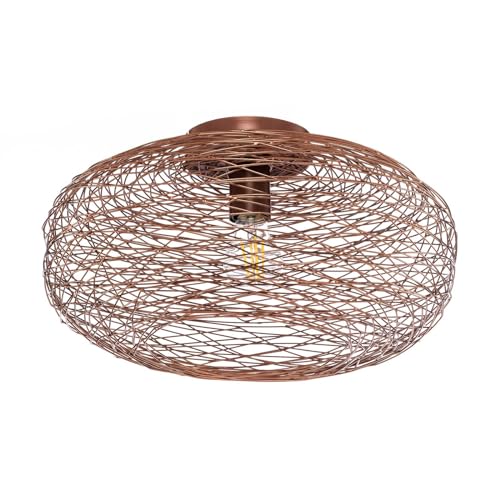 Lindby Deckenlampe 'Kaviya' (Design, Modern) in Kupfer aus Metall u.a. für Wohnzimmer & Esszimmer (1 flammig, E27) - Deckenleuchte, Lampe, Wohnzimmerlampe von Lindby