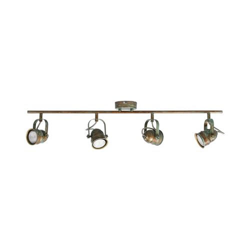 Lindby Deckenlampe 'Leonor' (Retro, Vintage, Antik) in Bronze aus Metall u.a. für Wohnzimmer & Esszimmer (4 flammig, GU10) - Deckenleuchte, Lampe, Wohnzimmerlampe von Lindby