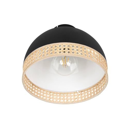 Lindby Deckenlampe Lonnaris (Retro, Vintage Antik) in Schwarz aus Metall (1 flammig E27) - Deckenleuchte Lampe Wohnzimmerleuchte von Lindby