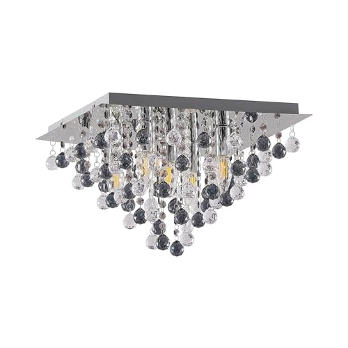 Lindby Deckenlampe 'Maram' (Modern) in Transparent u.a. für Wohnzimmer & Esszimmer (5 flammig, E14) - Deckenleuchte, Lampe, Wohnzimmerlampe von Lindby