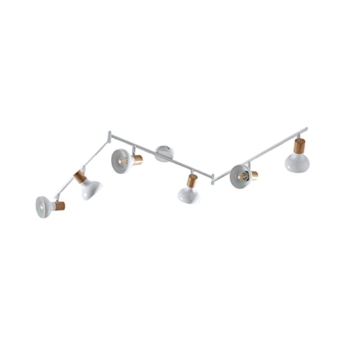 Lindby Deckenlampe Metall, Deckenstrahler schwenkbar und drehbar, 6x E14 max. 40W, ohne Leuchtmittel, Deckenspot, Spot, Strahler, Wohnzimmerlampe von Lindby