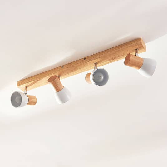 B-Ware Lindby Deckenlampe Thorin Deckenstrahler Hängelampe Lampe Leuchte E14 Holz W870 B-Ware Lindby Deckenlampe Thorin Deckenstrahler Hängelampe Lampe Leuchte E14 Holz W870 von Lindby