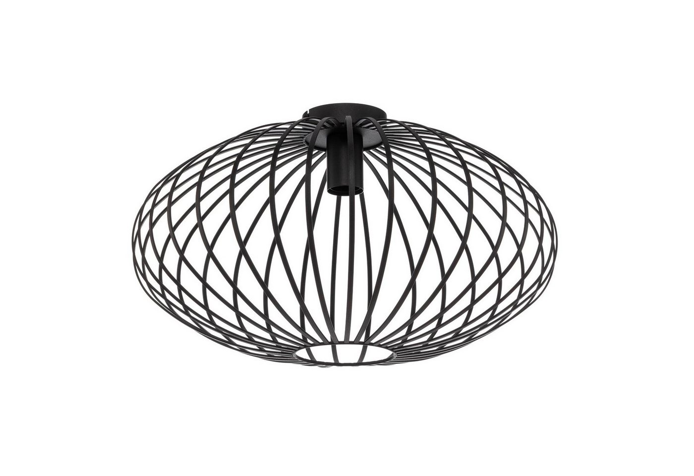 Lindby Deckenleuchte Maivi, dimmbar, Leuchtmittel nicht inklusive, Modern, Eisen, Schwarz, 1 flammig, E27, Deckenleuchte, Lampe von Lindby