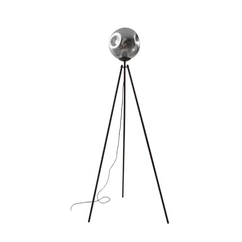 Lindby Dreibein Tripod Stehlampe Valentina (Design, Modern) in Braun aus Metall (1 flammig E27) - Stehleuchte Standleuchte Floor Lamp Wohnzimmerlampe Wohnzimmerleuchte von Lindby