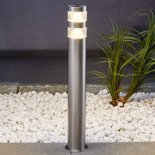 Lindby Edelstahl Wegeleuchte Lampe Weglampe Lanea Mit Le Ds 60cm Siehe Text B-Ware von Lindby
