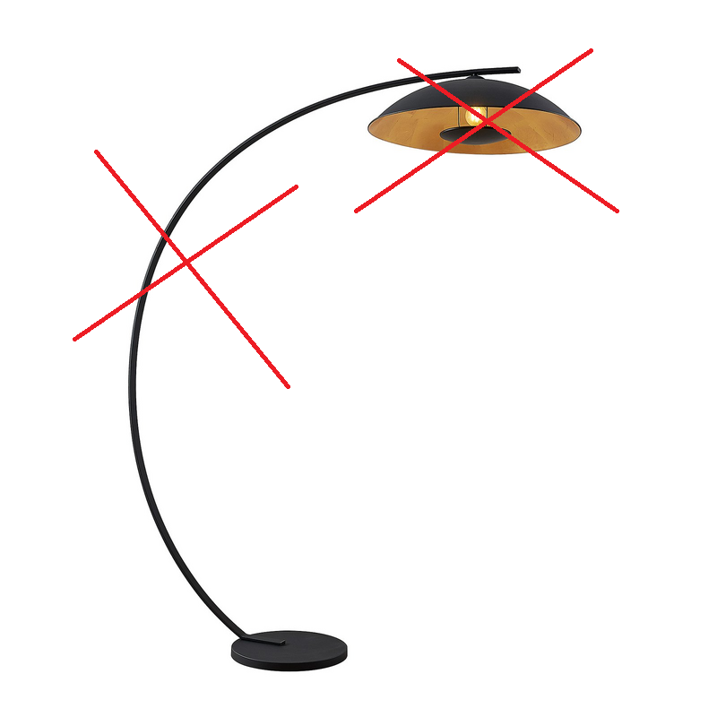 Lindby Emilienne Bogenstehlampe Standleuchte Stehleuchte Leuchte SIEHE TEXT/FOTO von Lindby