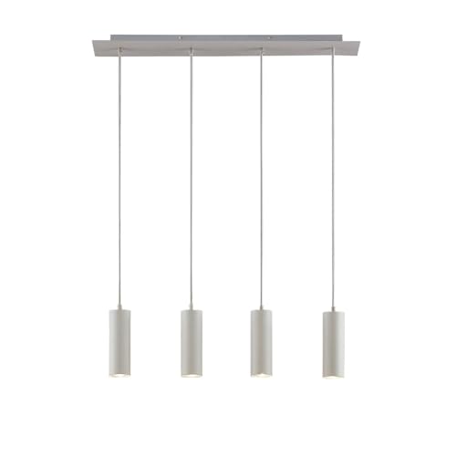 Lindby Esstisch Pendelleuchte, Hängeleuchte Metall weiß, Hängelampe 4x GU10 max. 35W, ohne Leuchtmittel, Esszimmer, Küche, Wohnzimmer von Lindby