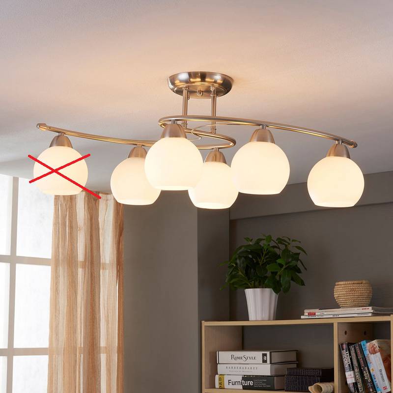 Lindby Esszimmer Deckenlampe Lampe Leuchte Svean Licht E14 6 Flg Siehe Text/Foto B-Ware von Lindby