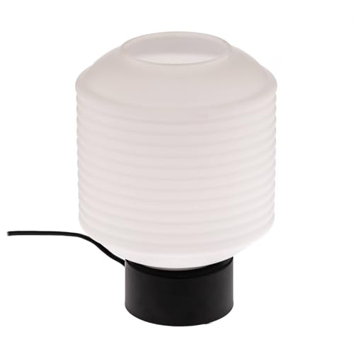 Lindby Glas Tischlampe, Nachttischlampe Tischleuchte Glaslampe 1x E27 max. 15W ohne Leuchtmittel Schlafzimmerlampe Nachttischleuchte Glasleuchte von Lindby