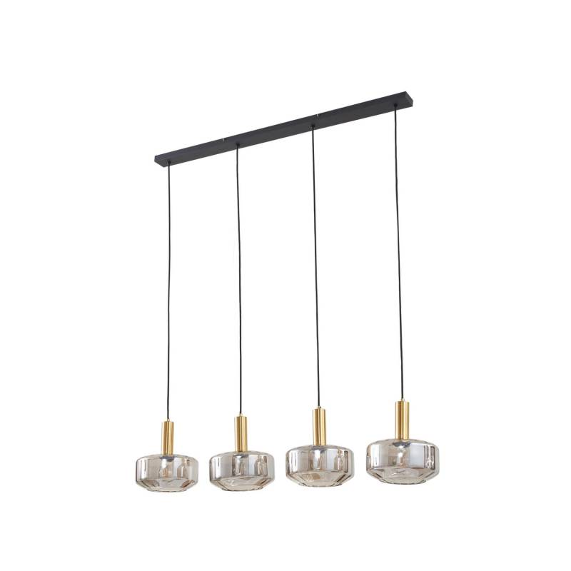 Lindby Hängeleuchte Hildur 118 Cm Rauchgrau Glas Deckenlampe Lampe Leuchte S805 B-Ware von Lindby