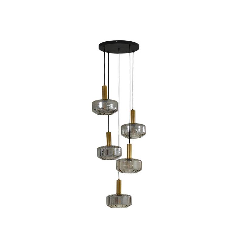 Lindby Hängeleuchte Hildur ø 22 Cm Rauchgrau Glas Deckenlampe Lampe Leuchte Spot B-Ware von Lindby