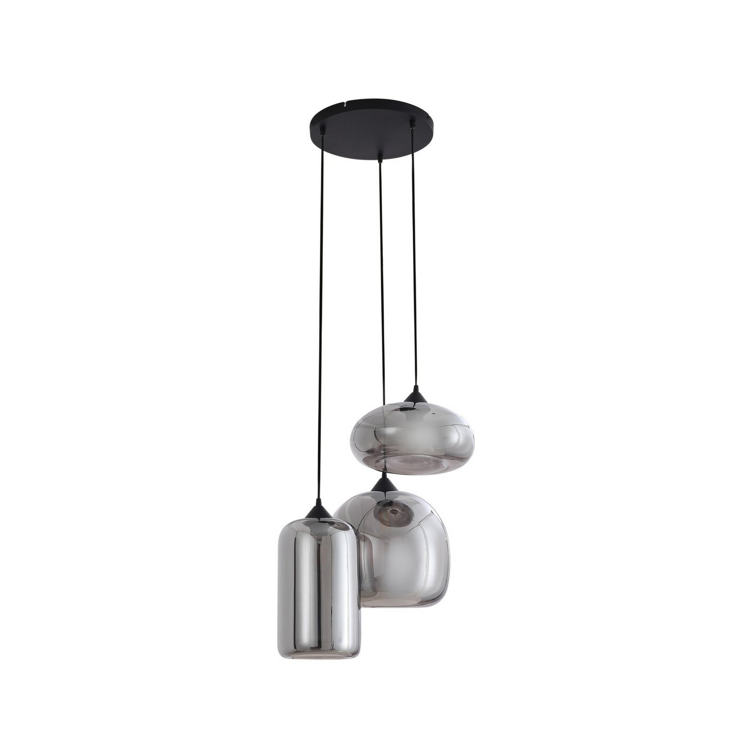 Lindby Hängeleuchte Pendelleuchte Marla Glas Rauchgrau 50 Cm Rondell Lampe Spot B-Ware Lindby Hängeleuchte Pendelleuchte Marla Glas Rauchgrau 50 Cm Rondell Lampe Spot B-Ware von Lindby