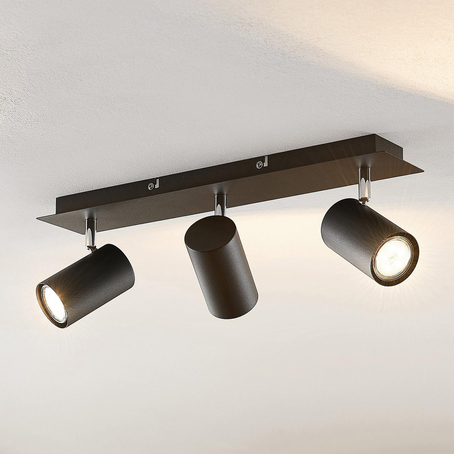 B-Ware Lindby Joffrey Deckenstrahler Deckenlampe Deckenlicht Lampe 3 Flammig Schwarz von Lindby