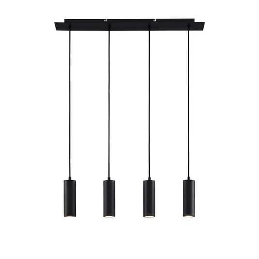 Lindby Joffrey Hängeleuchte Vierflammig Schwarz Deckenlampe Pendelleuchte Gu10 B-Ware von Lindby