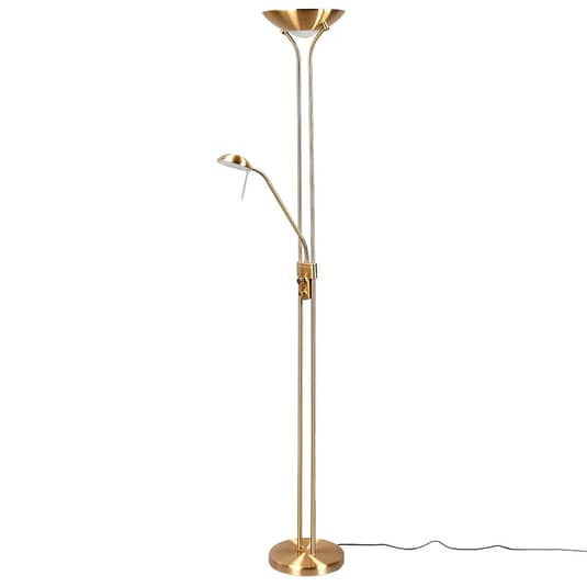 Lindby Josefin Led Stehlampe Stehleuchte Standleuchte Leseleuchte Messing Matt B-Ware von Lindby