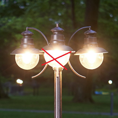 Lindby Kandelaber Eddie Gartenleuchte Gartenlampe Lampe Siehe Text/Foto B-Ware von Lindby