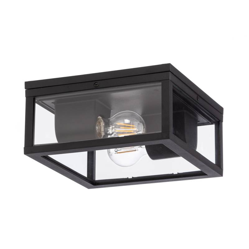 Lindby Kremena Außen Deckenleuchte Deckenlampe Deckenlicht Leuchte Lampe Schwarz B-Ware von Lindby